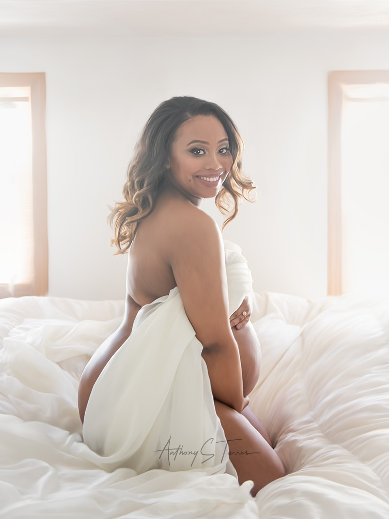 Fantashiyaa R., maternity boudoir, Wake Forest NC